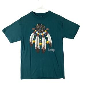 Vintage Upper Michigan Native American Dreamcatcher Shirt 1996 USA Made Medium